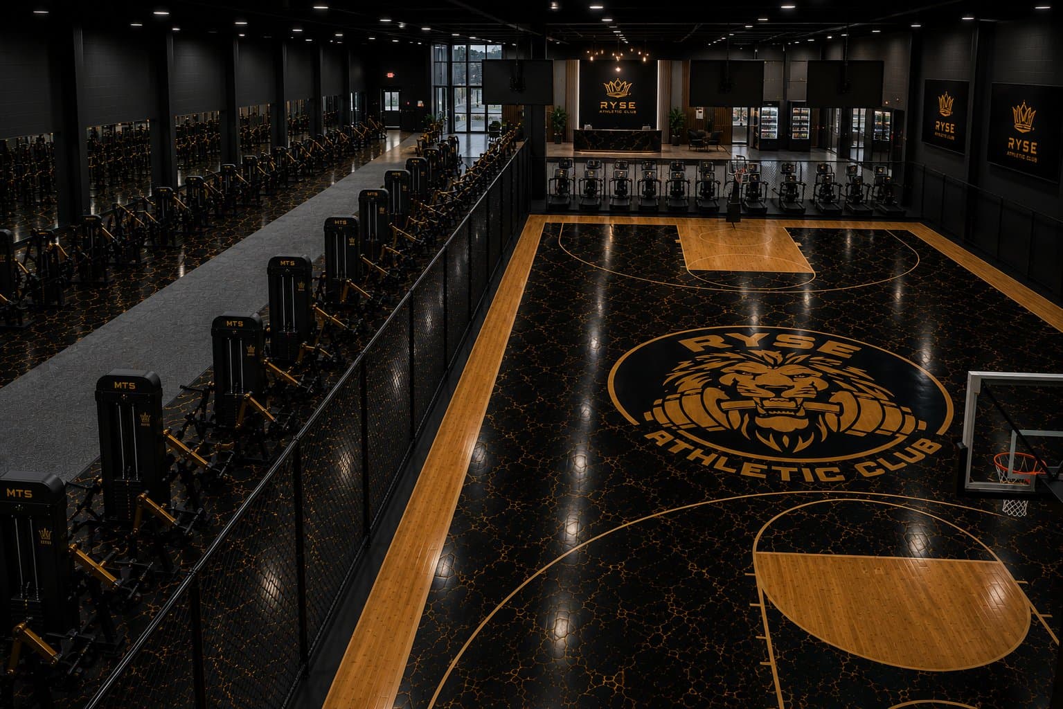 Ryse Athletic Club Mundelein — lobby and reception